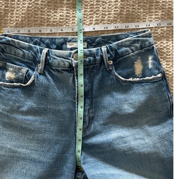 Good American Straight Leg Jeans 6/28 Indigo - Picture 4 of 5